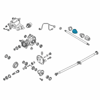 OEM 2018 Kia Sportage Boot Kit-Front Axle Wheel Diagram - 49641D7000