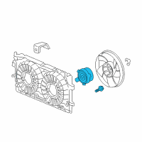 OEM 2006 Chevrolet Impala Fan Motor Diagram - 89018696