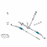 OEM 2015 Kia Optima Bellows-Steering Gear Box Diagram - 577283Q000