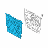 OEM BMW X5 Fan Housing With Fan Diagram - 17-42-8-697-886