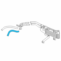 OEM 2018 Honda Ridgeline Hose (235MM) (ATf) Diagram - 25212-RYE-006