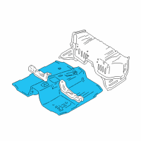 OEM 1999 Chevrolet Tracker Panel, Front Floor (On Esn) Diagram - 91176859