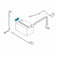 OEM 2015 BMW 528i xDrive Battery Clamping Rail Diagram - 61-21-7-592-923