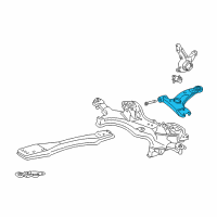 OEM 2007 Toyota Corolla Lower Control Arm Diagram - 48069-02021