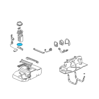 OEM 2001 Cadillac Eldorado Sending Unit Seal Diagram - 25167743