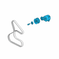 OEM Honda S2000 Tensioner Assy., Auto Diagram - 31170-PCX-003