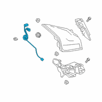 OEM 2020 Lexus UX250h Socket & Wire, RR Co Diagram - 81555-76290