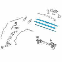 OEM 2013 Honda CR-V Blade, Wiper (Lh-650) Diagram - 76620-T0A-A02