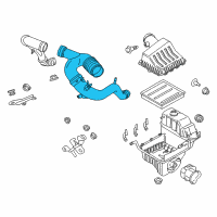 OEM 2016 Lincoln Navigator Air Tube Diagram - FL1Z-9C623-A