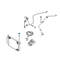 OEM 2000 BMW X5 A/C Service Cap Diagram - 64536905173