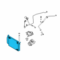 OEM BMW X5 Condenser Air Conditioning With Drier Diagram - 64-53-6-914-216