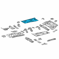 OEM 2012 Lexus CT200h Pan, Front Floor, RH, L Diagram - 58111-76901