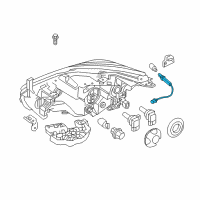 OEM 2016 Nissan Murano Harness Assy-Headlamp Diagram - 26038-5AA0A