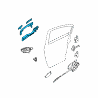 OEM 2012 Nissan Altima Rear Door Outside Handle Assembly Left Diagram - 82606-JA39A