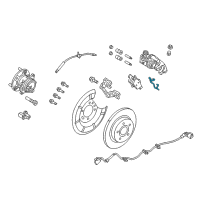 OEM Ford C-Max Brake Pads Spring Diagram - CV6Z-2A225-A