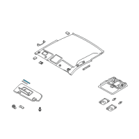 OEM 2019 Infiniti Q60 Lens - Vanity Mirror Diagram - 26442-CD660