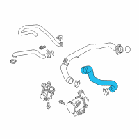 OEM 2017 BMW X5 Engine Coolant Hose Diagram - 11-53-7-649-394