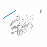 OEM 2010 Hyundai Elantra Weatherstrip-Front Door Belt Inside RH Diagram - 82241-2L000