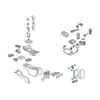 OEM Pontiac GTO Latch-Front Floor Console Compartment Door Diagram - 92158983