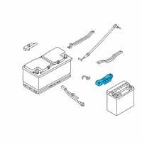 OEM 2021 BMW 750i xDrive Battery Hold Downs Diagram - 61216823979