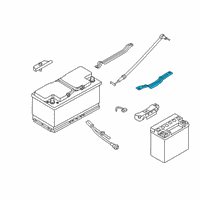 OEM 2018 BMW 540i xDrive Battery Bracket Diagram - 61-21-9-311-928