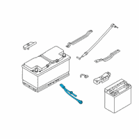 OEM BMW 750i BATTERY CABLE, NEGATIVE, IBS Diagram - 61-21-8-736-083