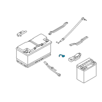 OEM 2016 BMW 750i xDrive Plus Pole Battery Cable Diagram - 61-12-9-391-187