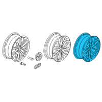 OEM 2019 BMW X4 Light Alloy Rim Ferricgrey Diagram - 36-10-8-010-267