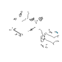 OEM 2003 Infiniti M45 Power Steering Return Hose Diagram - 49725-AR200