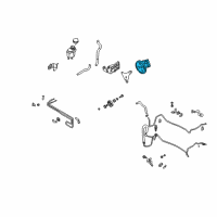 OEM 2003 Infiniti M45 Power Steering Pump Assembly Diagram - 49110-CR900