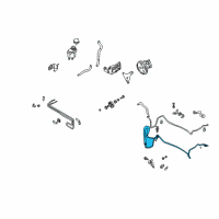 OEM 2003 Infiniti M45 Power Steering Pressure Hose & Tube Assembly Diagram - 49720-CR900