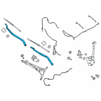 OEM 2018 Lincoln MKX Wiper Arm Diagram - FA1Z-17527-A