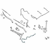 OEM 2021 Lincoln Nautilus Washer Hose Diagram - KA1Z-17A605-B
