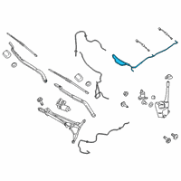 OEM 2022 Lincoln Nautilus Washer Hose Diagram - KA1Z-17A605-A