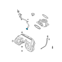 OEM 2021 Toyota GR Supra Filler Tube Clamp Diagram - 90118-WA685