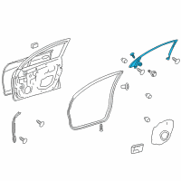 OEM 2007 Lexus GS450h Garnish, Door Frame, RH Diagram - 67663-30061