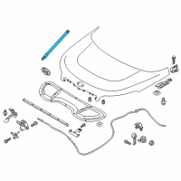 OEM 2017 Kia Soul LIFTER-Hood LH Diagram - 81161B2000