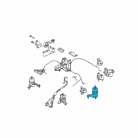 OEM Toyota Highlander Insulator Diagram - 12372-0P030