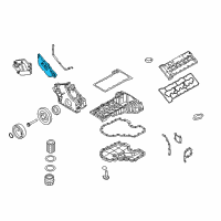 OEM 2015 BMW 760Li Timing Case Cover, Top Diagram - 11-14-7-578-947