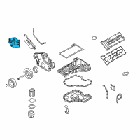 OEM 2013 BMW 760Li TIMING CASE COVER, TOP Diagram - 11-14-7-578-945