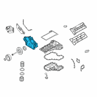 OEM 2015 BMW 760Li TIMING CASE COVER, BOTTOM Diagram - 11-14-7-589-634