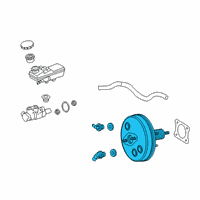 OEM 2019 Toyota Corolla Booster Assembly Diagram - 44610-02E50