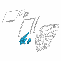 OEM 2020 Toyota C-HR Window Regulator Diagram - 69830-F4010