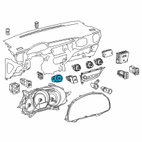 OEM 2017 Toyota Camry Power Switch Diagram - 89611-0R021