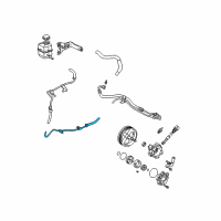 OEM 2003 Toyota Solara Lower Return Hose Diagram - 44416-06120