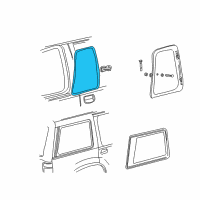 OEM 2001 Ford Explorer Sport Weatherstrip Diagram - 2L2Z-9829904-AA