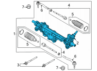 OEM 2021 Ford Bronco GEAR ASY - STEERING Diagram - MB3Z-3504-A