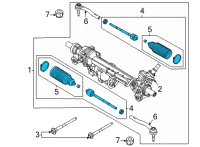 OEM 2021 Ford Bronco KIT - TIE ROD Diagram - MB3Z-3280-A