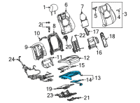 OEM 2020 Cadillac CT5 Seat Cushion Pad Diagram - 84849646