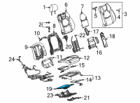 OEM 2022 Cadillac CT4 Seat Cushion Pad Diagram - 84950517